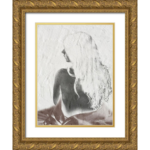 Beautiful Woman Gold Ornate Wood Framed Art Print with Double Matting by Phillip, Jamie