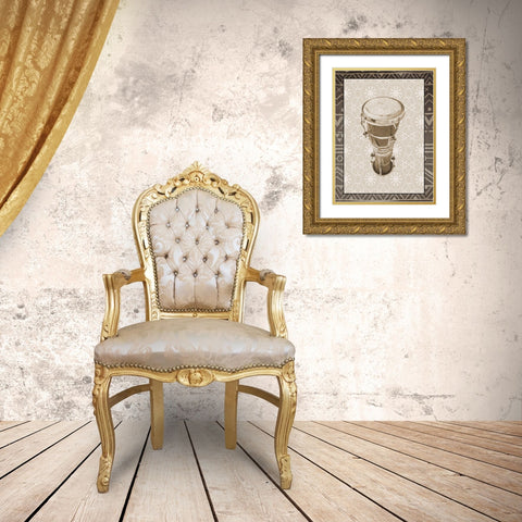 Ethnic 2 Gold Ornate Wood Framed Art Print with Double Matting by Phillip, Jamie