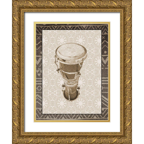 Ethnic 2 Gold Ornate Wood Framed Art Print with Double Matting by Phillip, Jamie