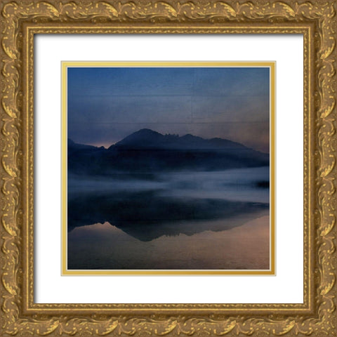 Wooden Lodge Gold Ornate Wood Framed Art Print with Double Matting by Phillip, Jamie