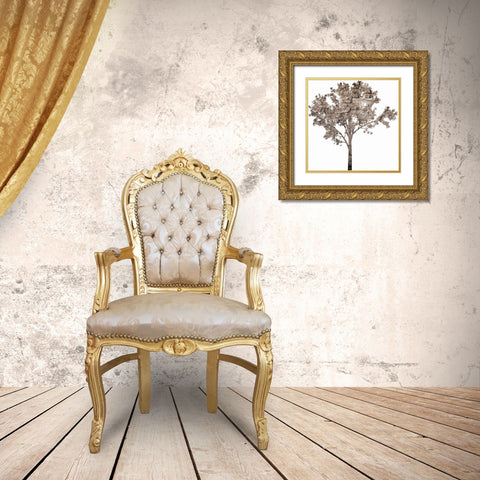 Wooded Gold Ornate Wood Framed Art Print with Double Matting by Phillip, Jamie