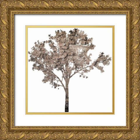 Wooded Gold Ornate Wood Framed Art Print with Double Matting by Phillip, Jamie
