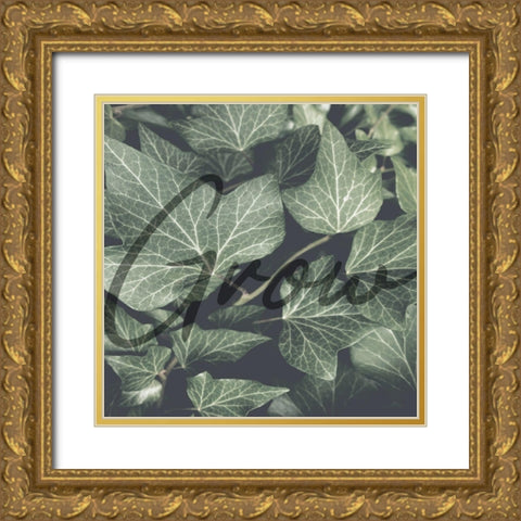 Green Garden Gold Ornate Wood Framed Art Print with Double Matting by Phillip, Jamie