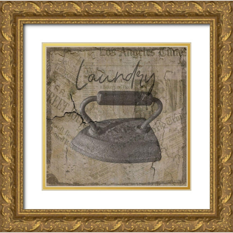 Vintage Iron Gold Ornate Wood Framed Art Print with Double Matting by Phillip, Jamie