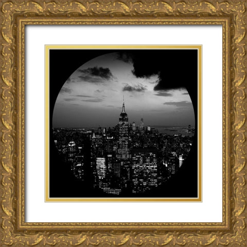 In The Shadows of N.Y Gold Ornate Wood Framed Art Print with Double Matting by Phillip, Jamie