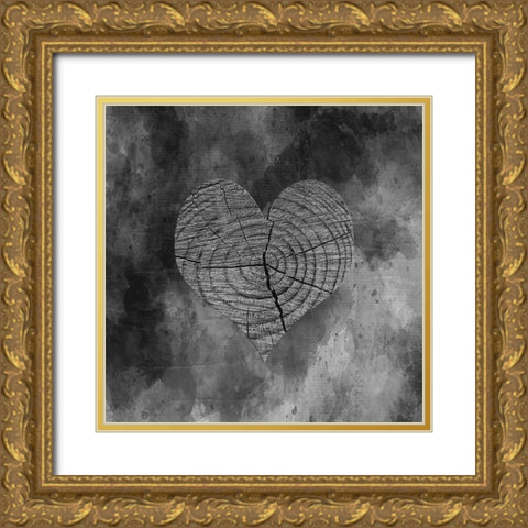 Love Is There 2 Gold Ornate Wood Framed Art Print with Double Matting by Phillip, Jamie