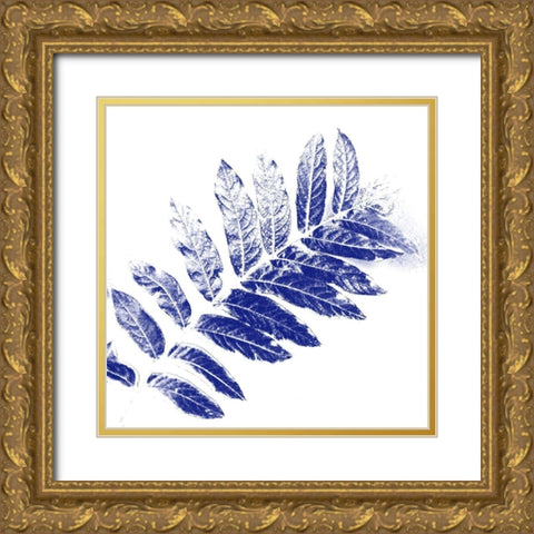 Sweeter Than Blue Gold Ornate Wood Framed Art Print with Double Matting by Phillip, Jamie