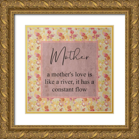 A mothers Love Gold Ornate Wood Framed Art Print with Double Matting by Phillip, Jamie