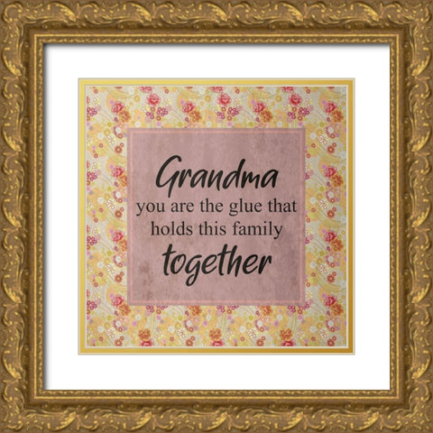 Grandma Gold Ornate Wood Framed Art Print with Double Matting by Phillip, Jamie