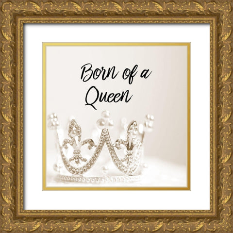 Queen Gold Ornate Wood Framed Art Print with Double Matting by Phillip, Jamie