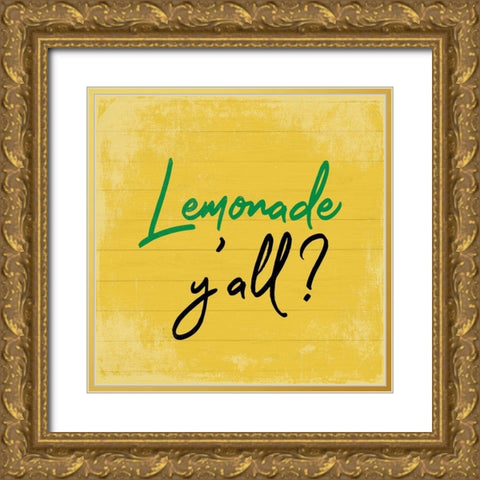 Lemonade Gold Ornate Wood Framed Art Print with Double Matting by Phillip, Jamie
