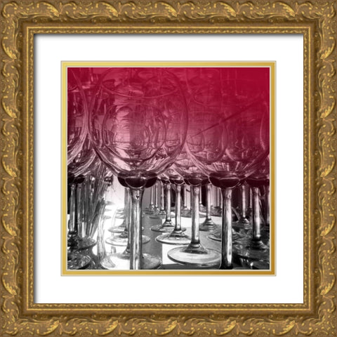 Wine 4 Gold Ornate Wood Framed Art Print with Double Matting by Phillip, Jamie