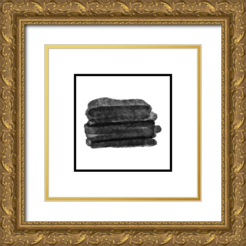 Mordel Abstract 2 Gold Ornate Wood Framed Art Print with Double Matting by Phillip, Jamie