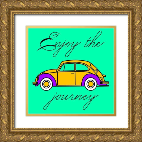 Journey Gold Ornate Wood Framed Art Print with Double Matting by Phillip, Jamie