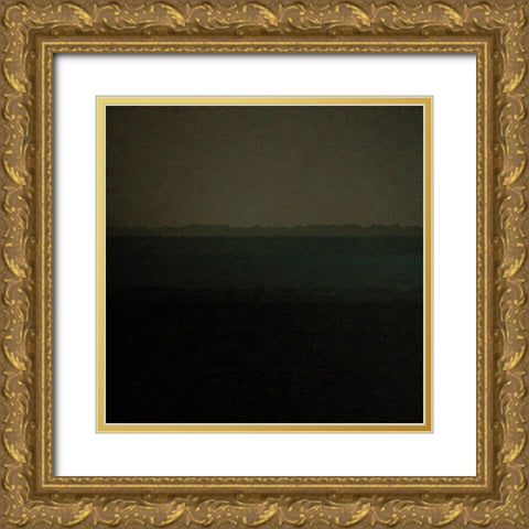 Abstract Landscape Gold Ornate Wood Framed Art Print with Double Matting by Phillip, Jamie
