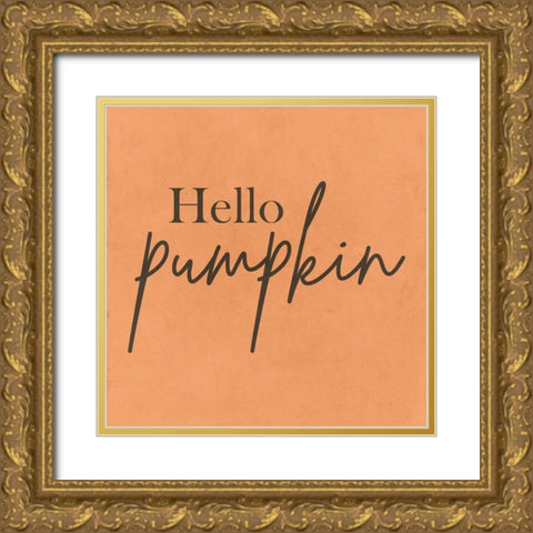 Pumpkin Gold Ornate Wood Framed Art Print with Double Matting by Phillip, Jamie