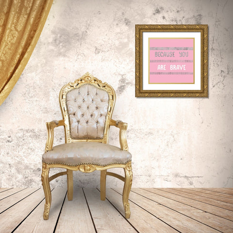 Brave One Gold Ornate Wood Framed Art Print with Double Matting by Phillip, Jamie