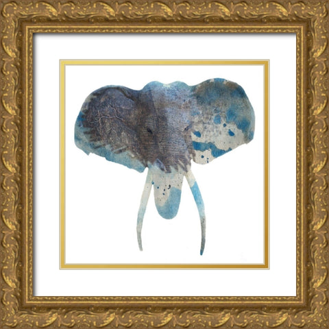 Watercolor Safari Gold Ornate Wood Framed Art Print with Double Matting by Phillip, Jamie
