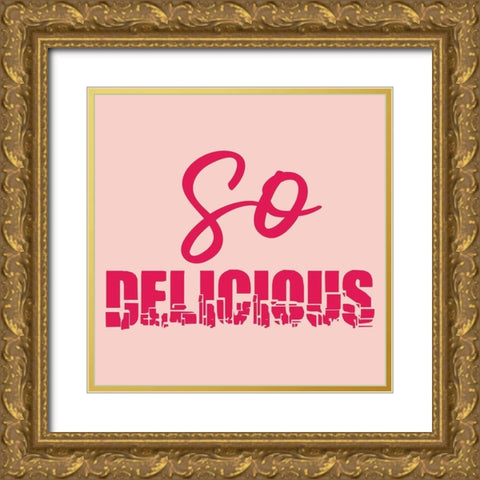 Delicious Gold Ornate Wood Framed Art Print with Double Matting by Phillip, Jamie