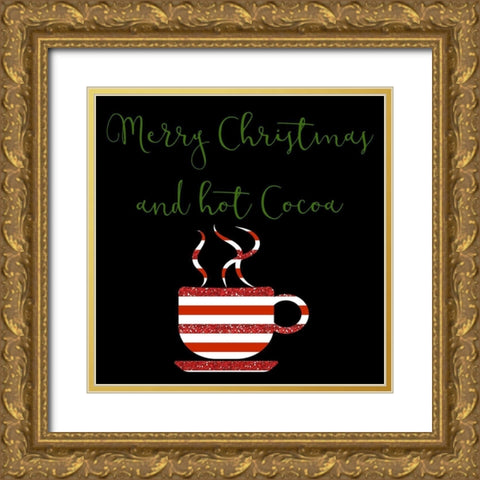 Hot Cocoa Gold Ornate Wood Framed Art Print with Double Matting by Phillip, Jamie