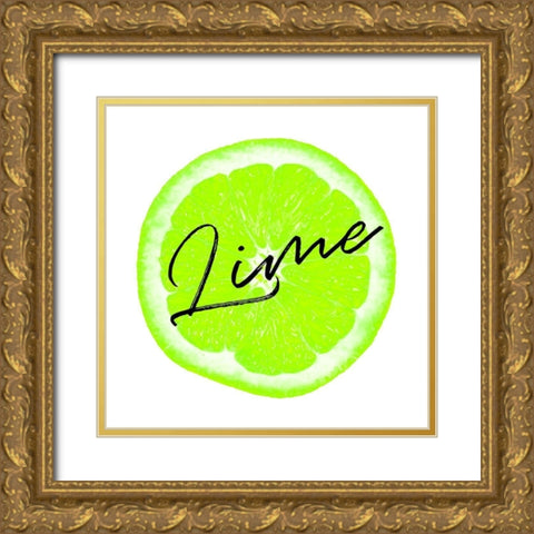 Lime Gold Ornate Wood Framed Art Print with Double Matting by Phillip, Jamie