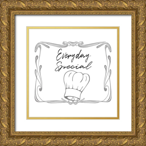 Kitchen Special 1 Gold Ornate Wood Framed Art Print with Double Matting by Phillip, Jamie