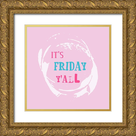 Friday 2 Gold Ornate Wood Framed Art Print with Double Matting by Phillip, Jamie