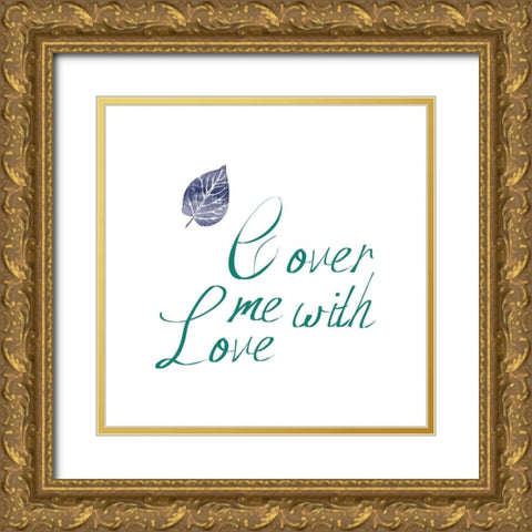 Love Cover Gold Ornate Wood Framed Art Print with Double Matting by Phillip, Jamie