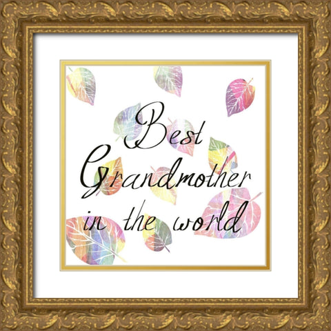 Grandmother Gold Ornate Wood Framed Art Print with Double Matting by Phillip, Jamie