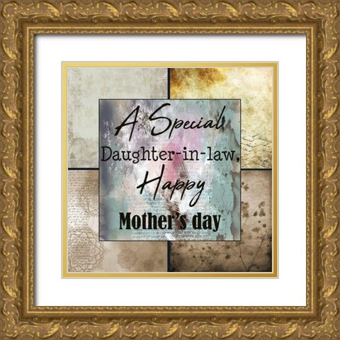 Daughter in law Gold Ornate Wood Framed Art Print with Double Matting by Phillip, Jamie