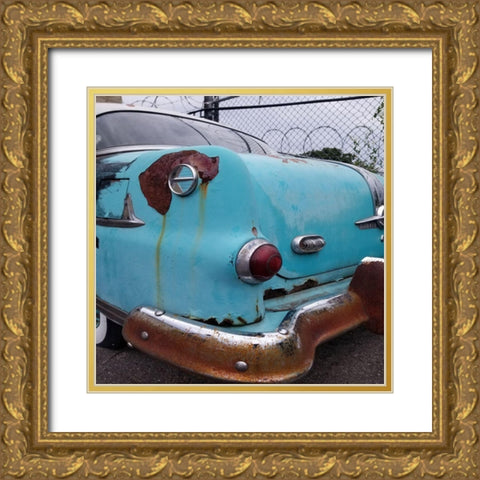 Vintage Car 2 Gold Ornate Wood Framed Art Print with Double Matting by Phillip, Jamie