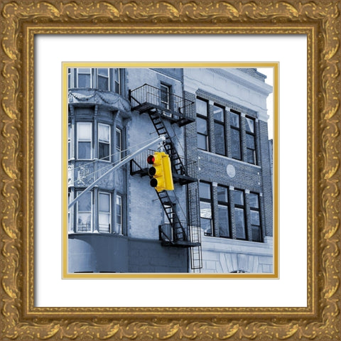 Traffic Gold Ornate Wood Framed Art Print with Double Matting by Phillip, Jamie