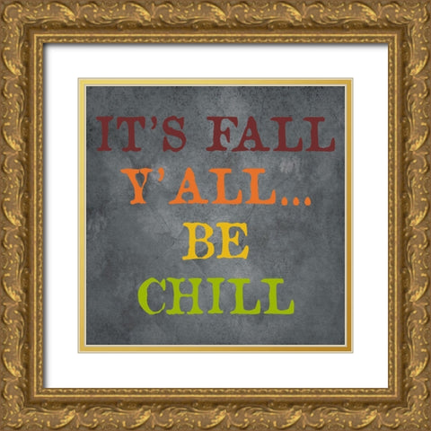 Fall Gold Ornate Wood Framed Art Print with Double Matting by Phillip, Jamie