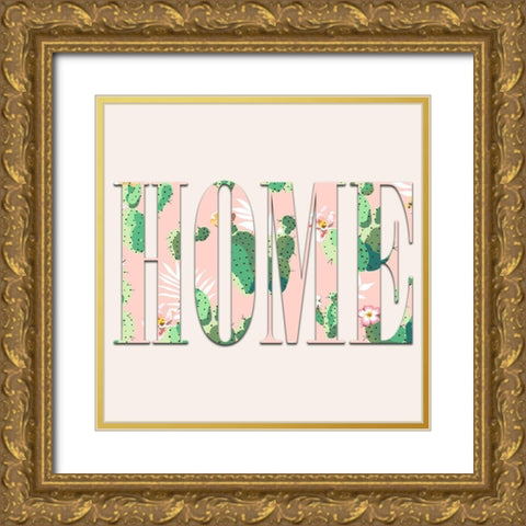 Home Gold Ornate Wood Framed Art Print with Double Matting by Phillip, Jamie