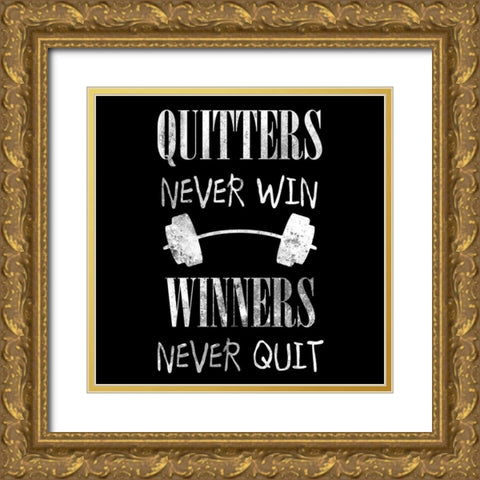 Gym Tough 2 Gold Ornate Wood Framed Art Print with Double Matting by Phillip, Jamie