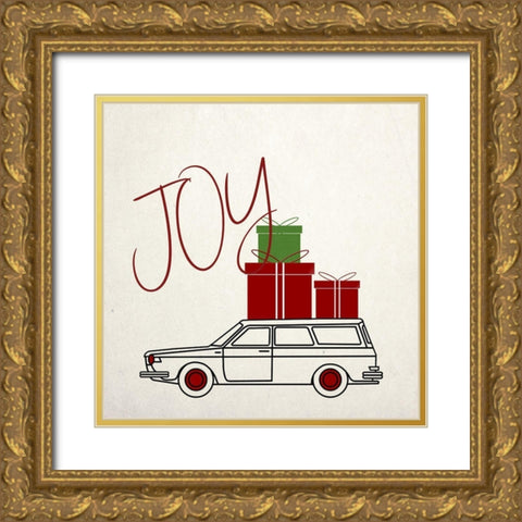 Cristmas Travels 4 Gold Ornate Wood Framed Art Print with Double Matting by Phillip, Jamie