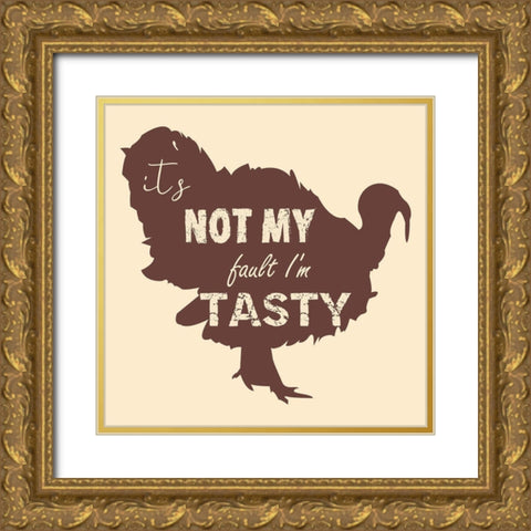 Turkey Bird Gold Ornate Wood Framed Art Print with Double Matting by Phillip, Jamie