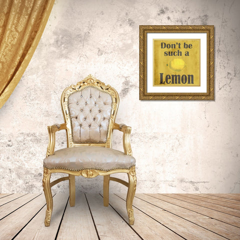 Lemon Gold Ornate Wood Framed Art Print with Double Matting by Phillip, Jamie