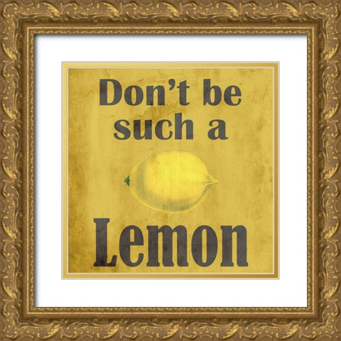 Lemon Gold Ornate Wood Framed Art Print with Double Matting by Phillip, Jamie