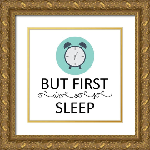 Sleep Gold Ornate Wood Framed Art Print with Double Matting by Phillip, Jamie