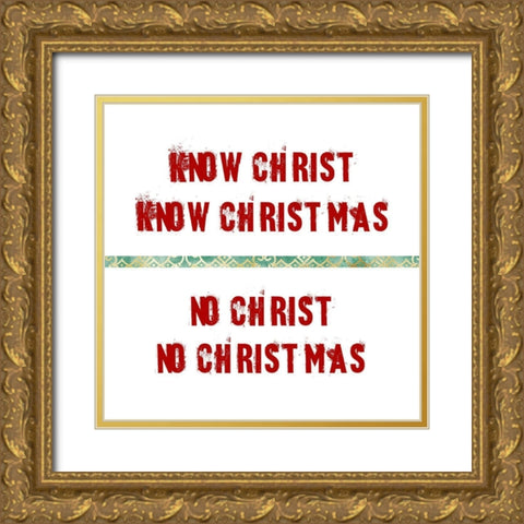 Christmas Christ Gold Ornate Wood Framed Art Print with Double Matting by Phillip, Jamie