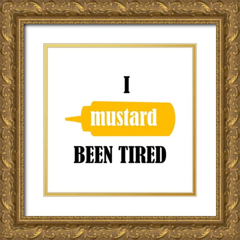Mustard Gold Ornate Wood Framed Art Print with Double Matting by Phillip, Jamie