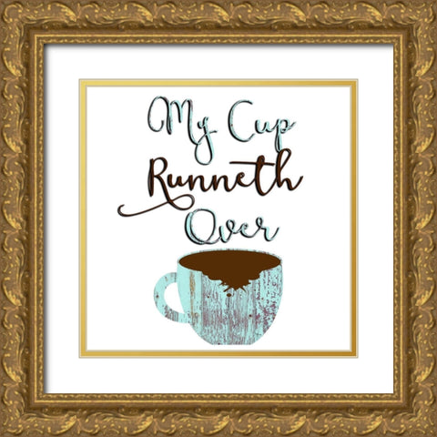 My CUP Gold Ornate Wood Framed Art Print with Double Matting by Phillip, Jamie