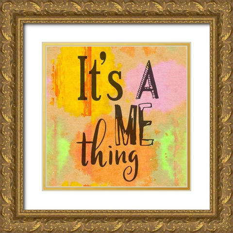 Me Gold Ornate Wood Framed Art Print with Double Matting by Phillip, Jamie