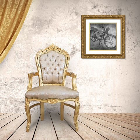 Motorcycle Gold Ornate Wood Framed Art Print with Double Matting by Phillip, Jamie