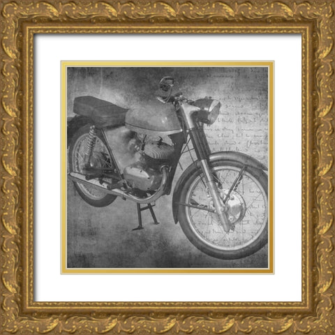 Motorcycle Gold Ornate Wood Framed Art Print with Double Matting by Phillip, Jamie