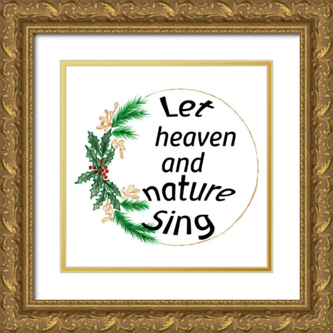 Heaven and Nature Gold Ornate Wood Framed Art Print with Double Matting by Phillip, Jamie