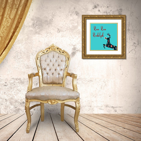 Rudalph Gold Ornate Wood Framed Art Print with Double Matting by Phillip, Jamie