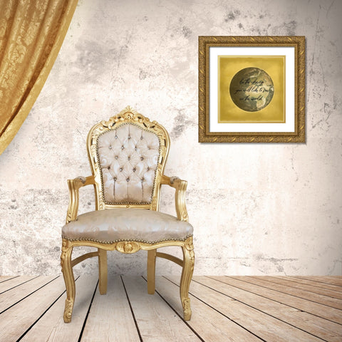 The World 2 Gold Ornate Wood Framed Art Print with Double Matting by Phillip, Jamie