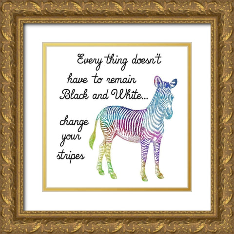 Aspire To Inspire Gold Ornate Wood Framed Art Print with Double Matting by Phillip, Jamie